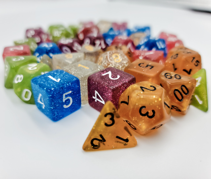 42 Piece DND Dice Set + 6 Velvet Dice Bags