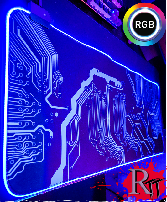 Circuit Board LED Gaming Mouse Pad