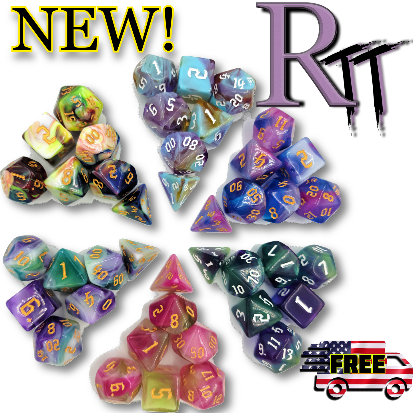 42 Piece DND Dice Set