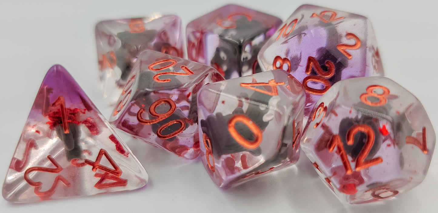 Resin Squirrel DND Dice Set