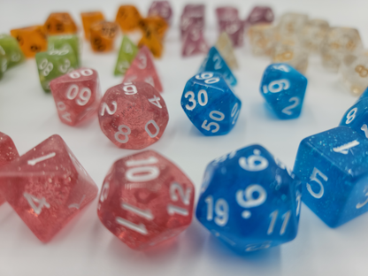 42 Piece DND Dice Set + 6 Velvet Dice Bags