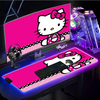 Hello Kitty LED RGB Large Extended Gaming Mousepad Mouse Mat Pad